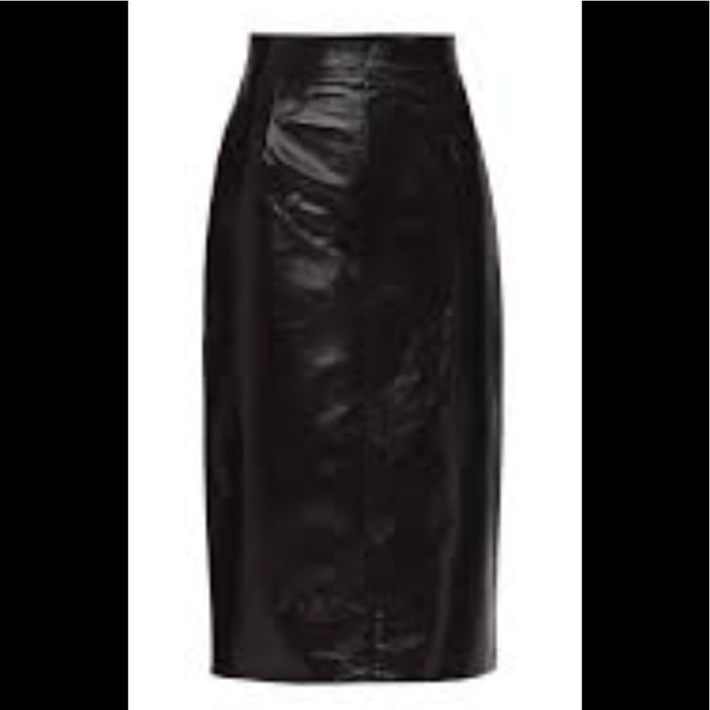 Leather Suade Midi 💯 Leather Clean Only Vintage Women Skirt Size S